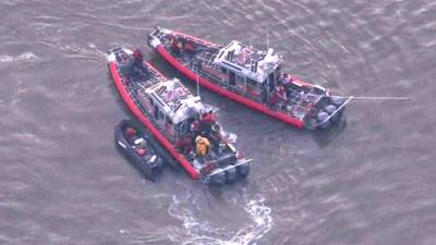 Search vessels on the Hudson River