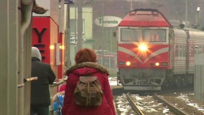 Train station in Lithuania