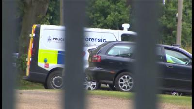 Forensic van at boatyard