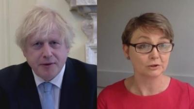 boris johnson and yvette cooper