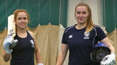 Scotland cricketers Liz Priddle and Abbi Aitken