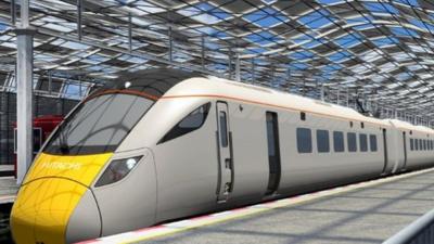 Artist impression of a electric train