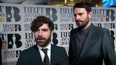 Yannis and Jimmy from Foals