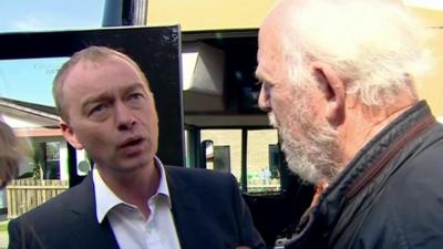 Tim Farron answers man's question