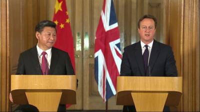 David Cameron and President Xi Jinping