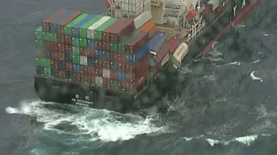 Taiwanese-owned ship in the Tasman Sea near New South Wales, Australia on 2 June 2018.