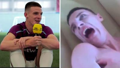 West Ham's Declan Rice says he will have his revenge on Chelsea's Mason Mount for filming a holiday prank that subsequently became a viral video.