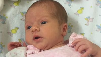 Baby girl found in bus stop