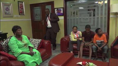 Actors in Nigerian sitcom The Johnsons