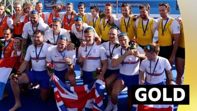 Great Britain's men's eight win gold in the World Rowing Championships Finals