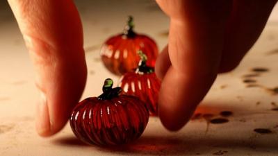 Glass pumpkins