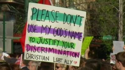 Protesters in Mississippi