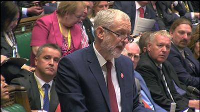 Jeremy Corbyn at PMQs