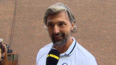 2001 Wimbledon champion Goran Ivanisevic of Croatia