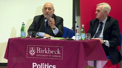 Joseph Stiglitz and John McDonnell