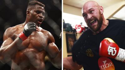 Francis Ngannou and Tyson Fury