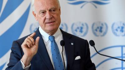 UN special envoy to Syria Staffan de Mistura