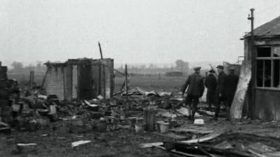 Destroyed Slade Green munitions hut