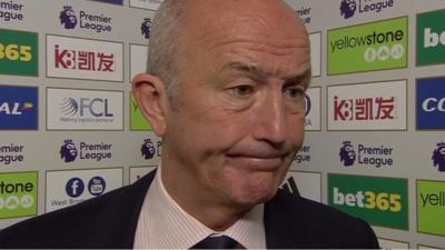 West Brom manager Tony Pulis