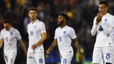 England lose 2-0 to European Champions Spain