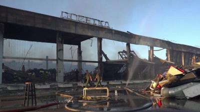 Kremenchuk mall after a Russian missile strike