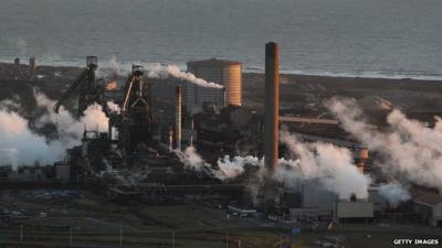 Tata steel works, Port Talbot