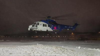 Icelandic coastguard helicopter