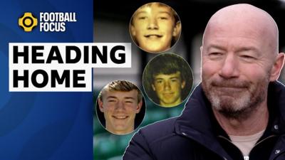 Images of Alan Shearer past and present