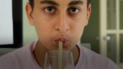 teenagers Amal and Aahan have set up their own business selling bamboo and wheat straws to shops, bars and restaurants to discourage them from using single-use plastic straws.