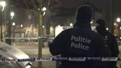Police in Brussels.