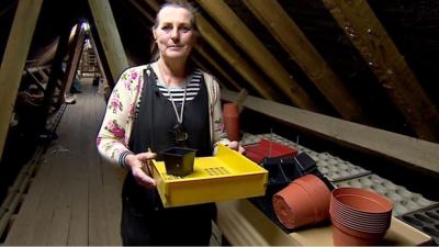 Self-styled 'Resource Goddess' Cat Fletcher is paid to comb abandoned office buildings for items that can be re-used rather than discarded.