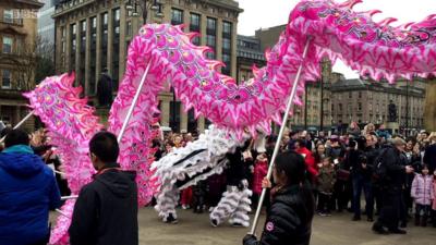 Chinese new year was celebrated in George Square