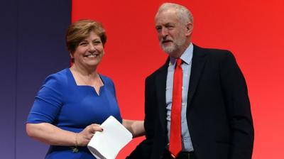 Emily Thornberry with Jeremy Corbyn