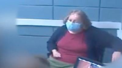 Video shows police questioning Auriol Grey, whose actions killed a woman cycling on a pavement.