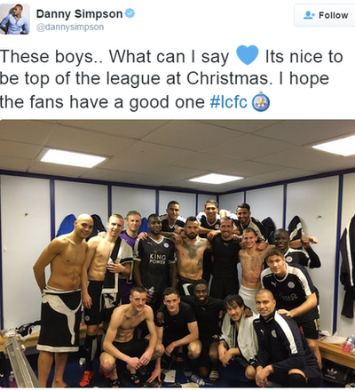 Danny Simpson tweet