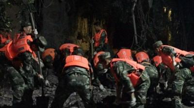 Rescue operation in Sichuan