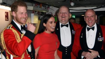 Harry and Meghan at the Royal Albert Hall