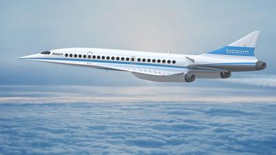 Image of a Boom supersonic jet