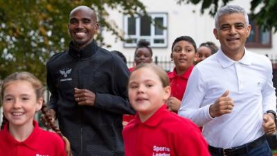 Sir Mo Farah and Sadiq Khan