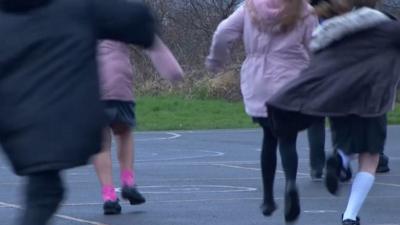 Children playing in playground