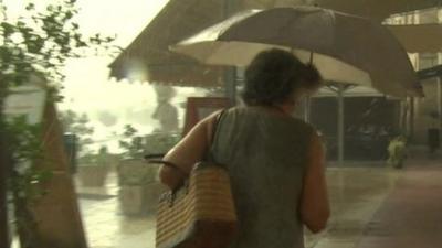 Hailstorm in Greece