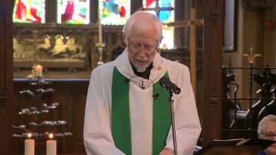 The Reverend Paul Knight, vicar of St Peter's Church in Birstall West Yorkshire