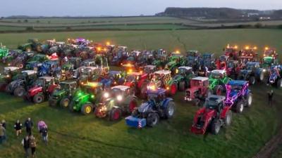 Illuminated tractors