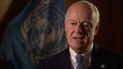 UN special envoy, Staffan de Mistura