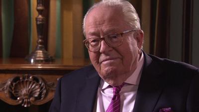 Jean-Marie Le Pen, founder of the far-right National Front (FN)