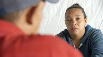 Venezuelan migrant in Brazil