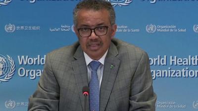 World Health Organisation head Tedros Adhanom Ghebreyesus