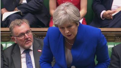 Theresa May at PMQs