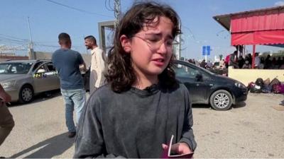 A young British-Palestinian girl spoke of her fears of being killed by in bomb in Gaza