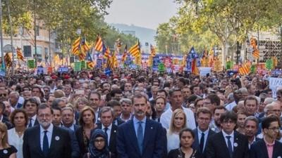 king felipe barcelona march